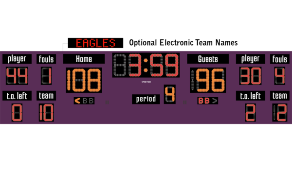 Basketball Scoreboard With Multi-Sport Capabilities